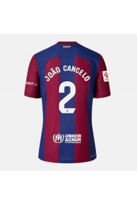 Barcelona Joao Cancelo #2 Jalkapallovaatteet Naisten Kotipaita 2023-24 Lyhythihainen
